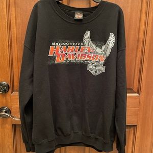 Harley Davidson Black Sweatshirt 2XL